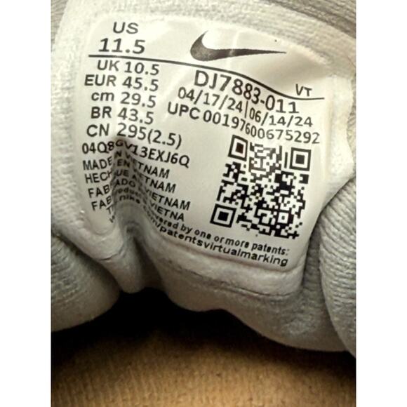 Nike AIR ZOOM STRUCTURE 25 Unisex NEW Running Sneaker White US Size M:11.5/W:13 - Picture 10 of 11